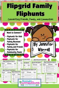 Family Flipgrid Fliphunts are a fun way to connect distant or quarantined families. 