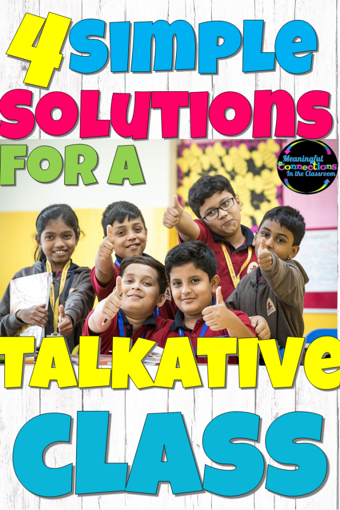 four solutions for a talkative class
