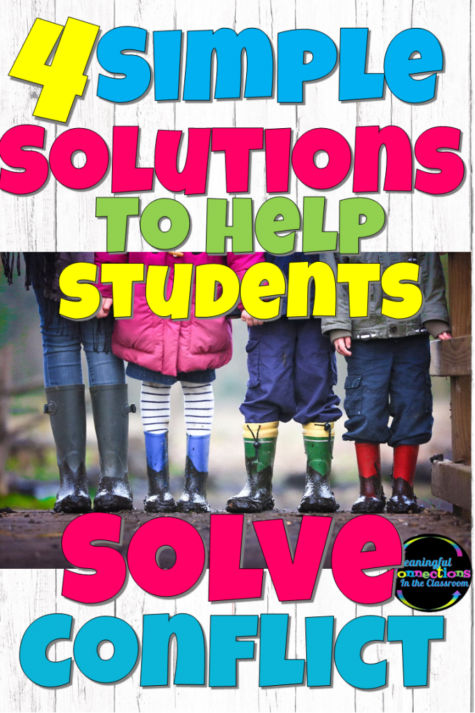 Four solutions to help students solve conflict